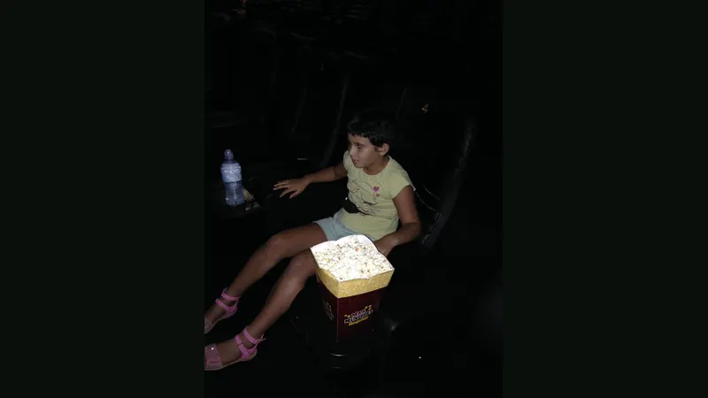 Popcorn close up at a cinema